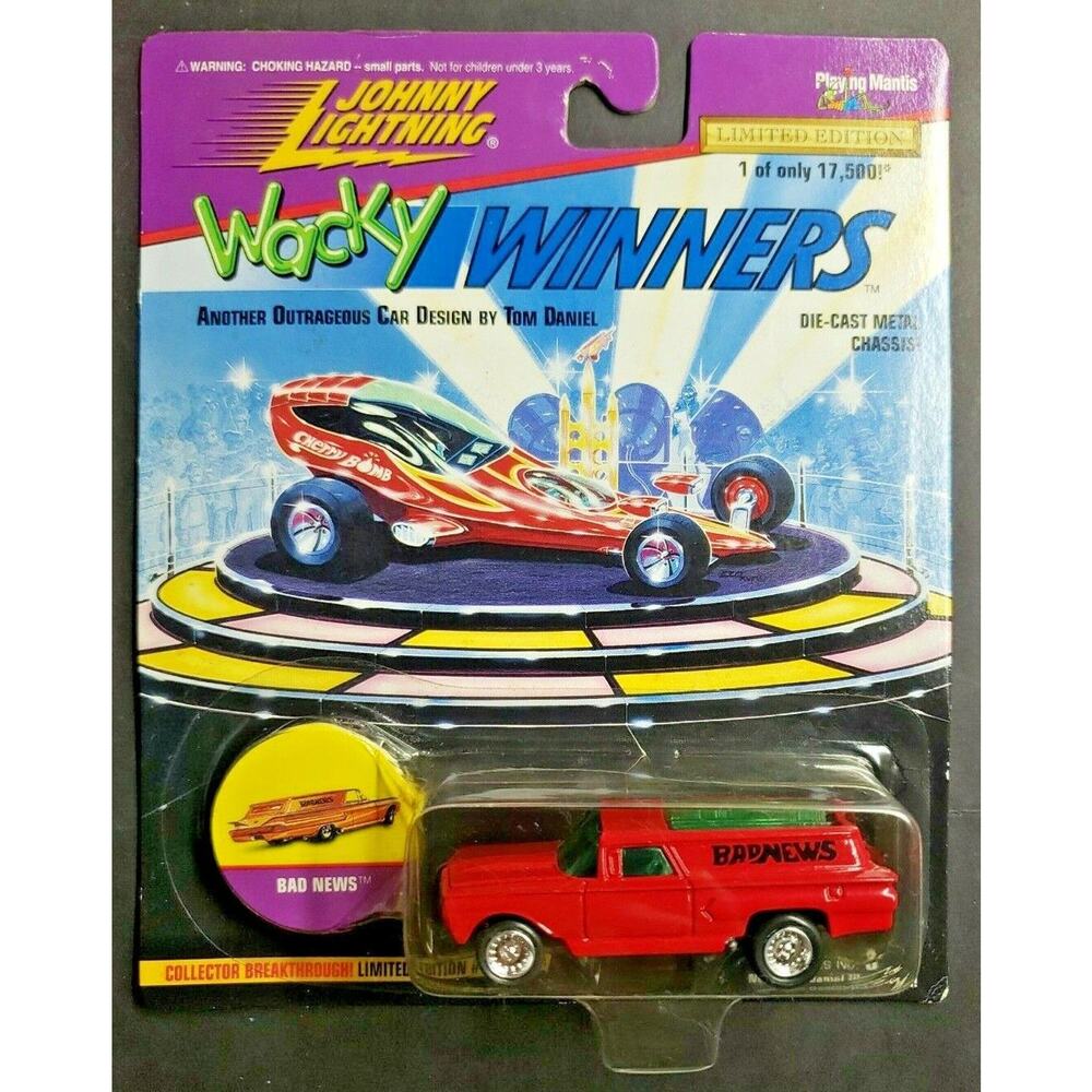 1996 Johnny Lightning Wacky Winners Bad News Series 3 Red HW6
